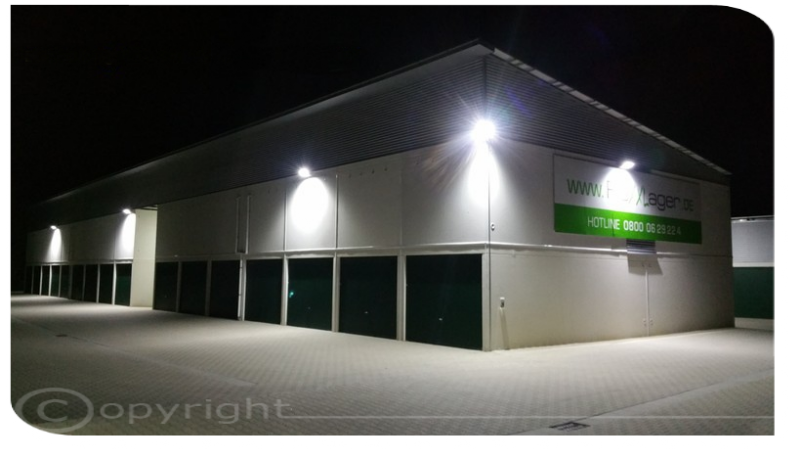 Gebäudebeleuchtung mit LED-Fluter