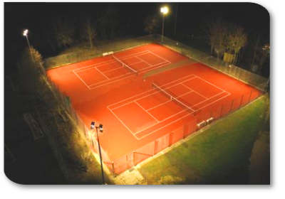 Reitplatzbeleuchtung Simulation Reitplatz mit Flutlicht