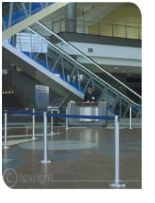 Kundenleitsysteme mit Gurt- oder Kordel