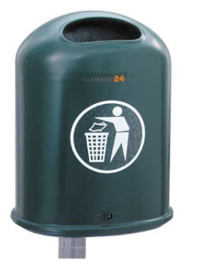 Abfallbehälter Siegen an Pfosten 