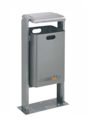 Abfallbehälter Aachen aufgedübelt 