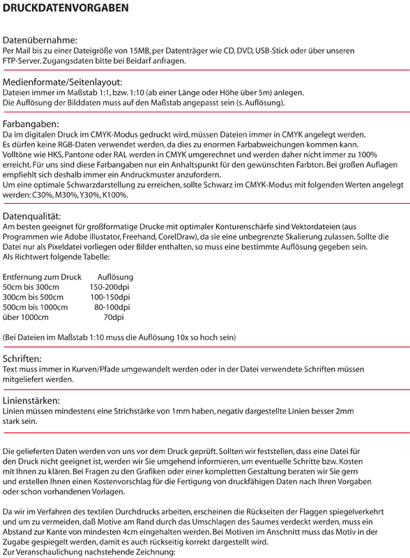 Druckdatenvorgaben Vorgaben Druckdaten