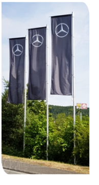 Fahnenmast Sylt mit Hissseil