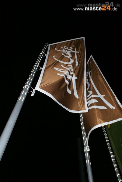 Fahnenmast Skyline mit LED