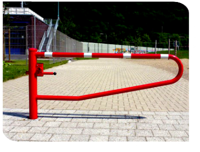 drehbare Gatterschranke rot-weiß