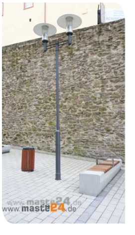 konischer Lichtmast Stahl verzinkt