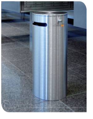 Edelstahl Sicherheits-Standabfallbehälter Indoor