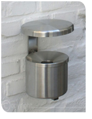 Edelstahl Wandascher