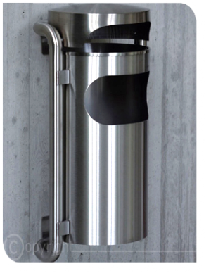 Edelstahl Wandabfallbehälter