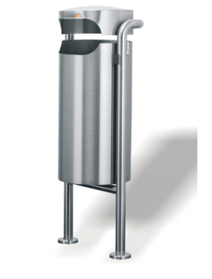 Edelstahl Aussenabfallbehälter