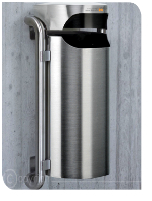 Edelstahl-Wandabfallbehälter