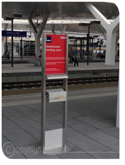 Edelstahl-Raucherstation