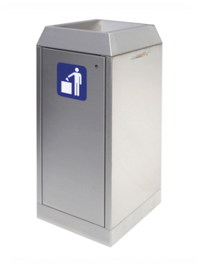 Edelstahl-Abfallbehälter