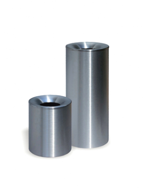 Brandschutz Abfallbehälter aus Edelstahl