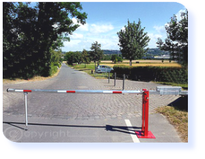 Wegeschranke Pendelstütze Gegengewicht